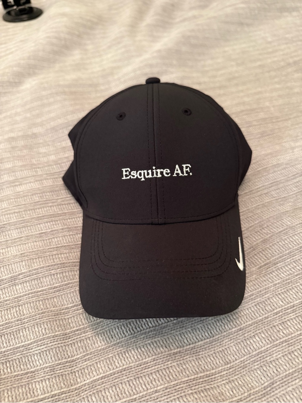 Nike Black Esquire AF. Embroidered Baseball Cap